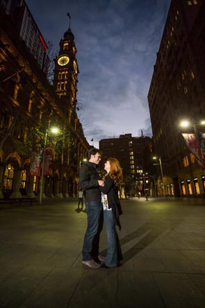 Lachlan and Kirstens pre-wedding photos in Sydney