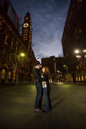 Lachlan and Kirstens pre-wedding photos in Sydney
