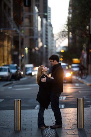 Lachlan and Kirstens pre-wedding photos in Sydney